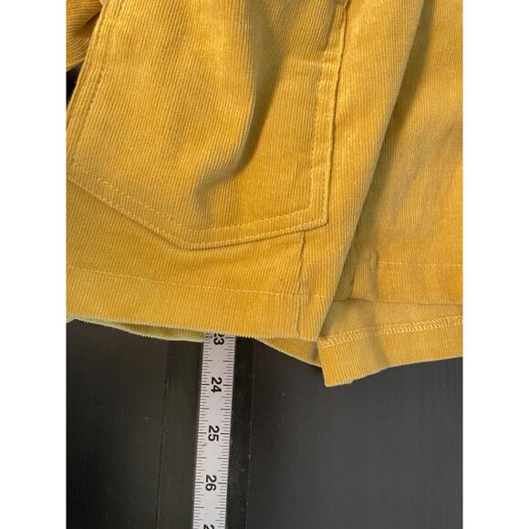 Vintage Gold Flava Womens Jacket Size 18 Yellow Corduroy Belted Stretch Mod Y2K - Picture 5 of 6